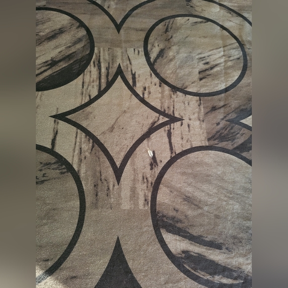 Hotel Collection Cotton Duvet Cover Marble Geo Black/ Gray FULL / QUEEN - Picture 8 of 9